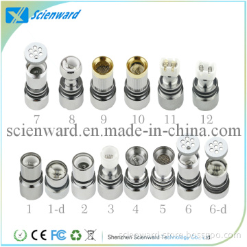 Replaceable Coil Head of Glass Atomizer for Dry Herb/Wax/Thick Oil
